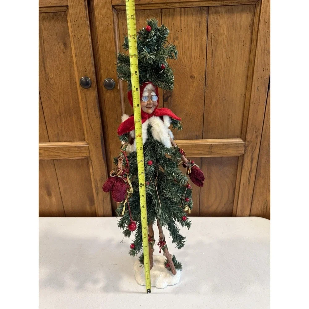 VTG Mrs Santa Posable Tree Christmas Decoration Holiday Elegance 22